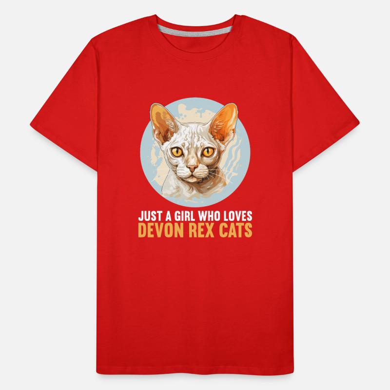 Chaton Devon Rex Chat Devon Rex T-shirt bio Premium Homme