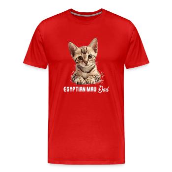 Egyptian Mau Kätzchen Katze Ägyptische Mau - Männer Premium Bio T-Shirt - Rot - Vorne - Damien (186cm)