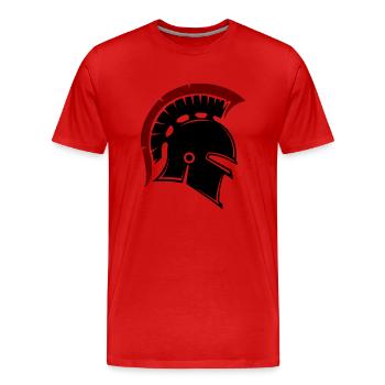 Spartans - Men's Premium Organic T-Shirt - red - Front - Damien (186cm)