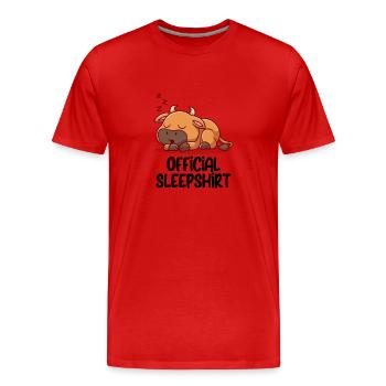 Lustiger Spruch Bild Witzig Humor Geschenkidee - Männer Premium Bio T-Shirt - Rot - Vorne - Damien (186cm)