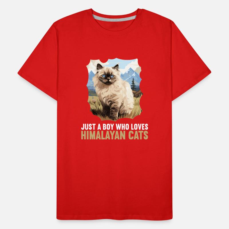 Chat de l’Himalaya Colourpoint Katze T-shirt bio Premium Homme