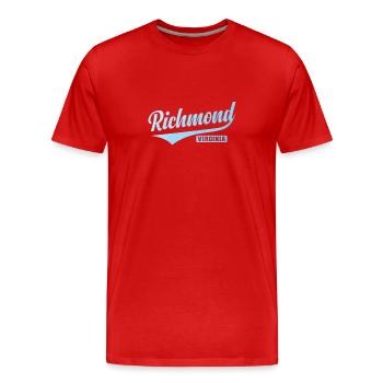 Richmond Stadt im Bundesstaat Virginia - Männer Premium Bio T-Shirt - Rot - Vorne - Damien (186cm)