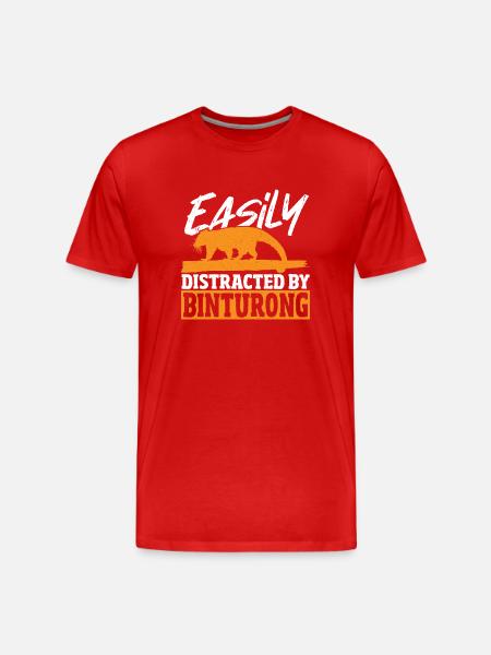 Binturong Bearcat Gift - Men's Premium Organic T-Shirt - red