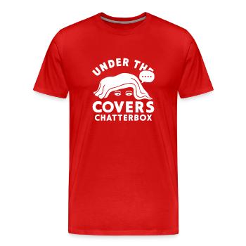 Parler dans le sommeil, Somniloquie, Parler dans le sommeil - T-shirt bio Premium Homme - rouge - Devant - Damien (186cm)