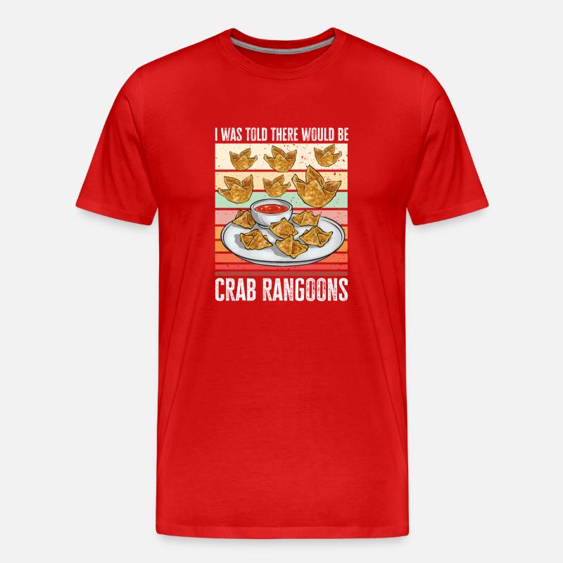 Krabben Rangoon Crab Rangoon - Männer Premium Bio T-Shirt - Rot