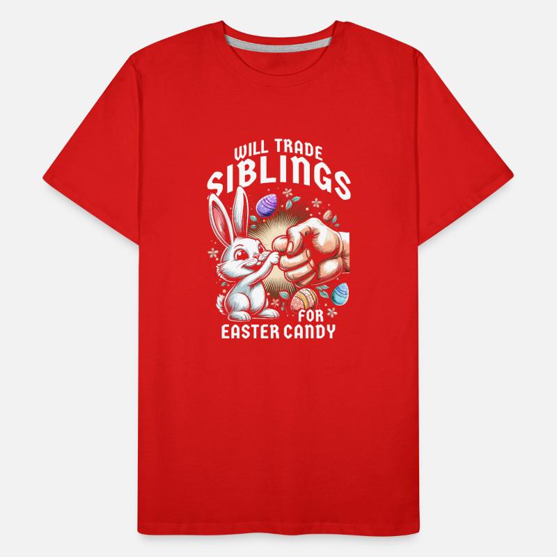 Will Trade Siblings For Easter Candy Männer Premium Bio T-Shirt