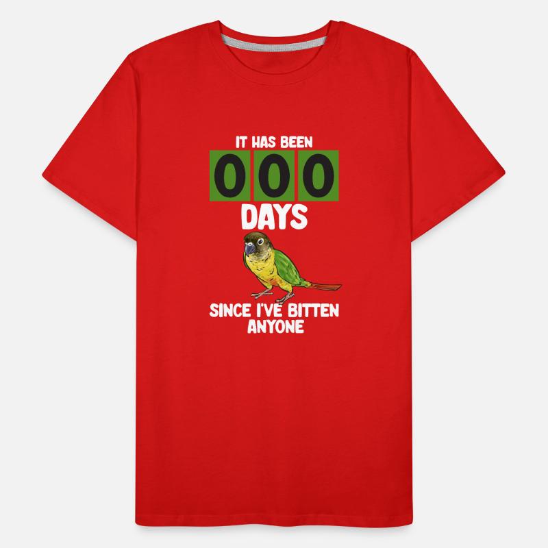 Molina Perruche Perroquet Perruche Oiseau Perruche T-shirt bio Premium Homme