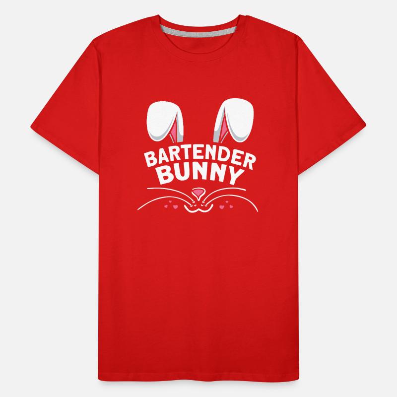 Bartender Bunny Men's Premium Organic T-Shirt