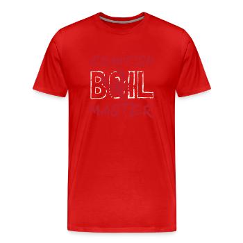 Meister des Flusskrebskochens - Männer Premium Bio T-Shirt - Rot - Vorne - Damien (186cm)