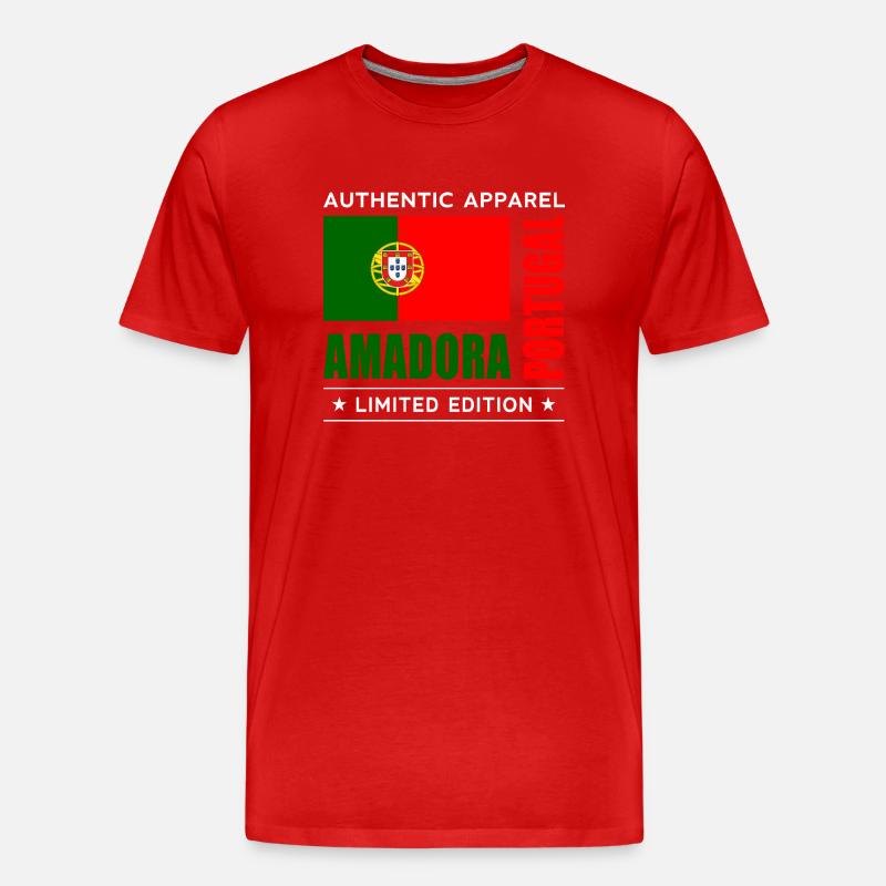 Amadora - Männer Premium Bio T-Shirt - Rot