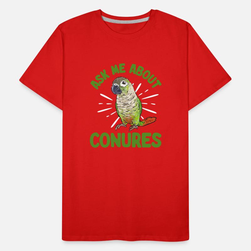 Molina Perruche Perroquet Perruche Oiseau Perruche T-shirt bio Premium Homme