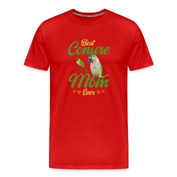 Molinasittich Papagei Vogel Sittich - Männer Premium Bio T-Shirt - Rot - Vorne - Damien (186cm)