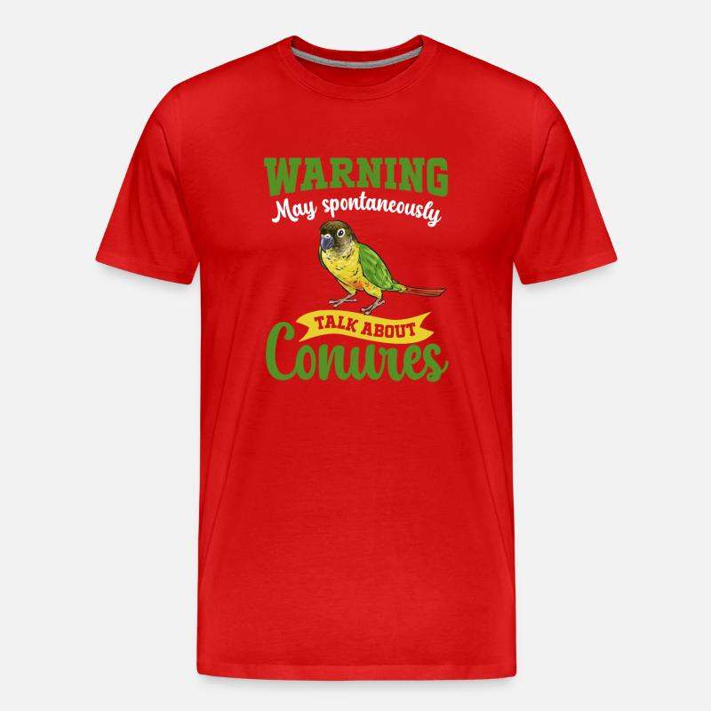 Molinasittich Papagei Vogel Sittich - Männer Premium Bio T-Shirt - Rot