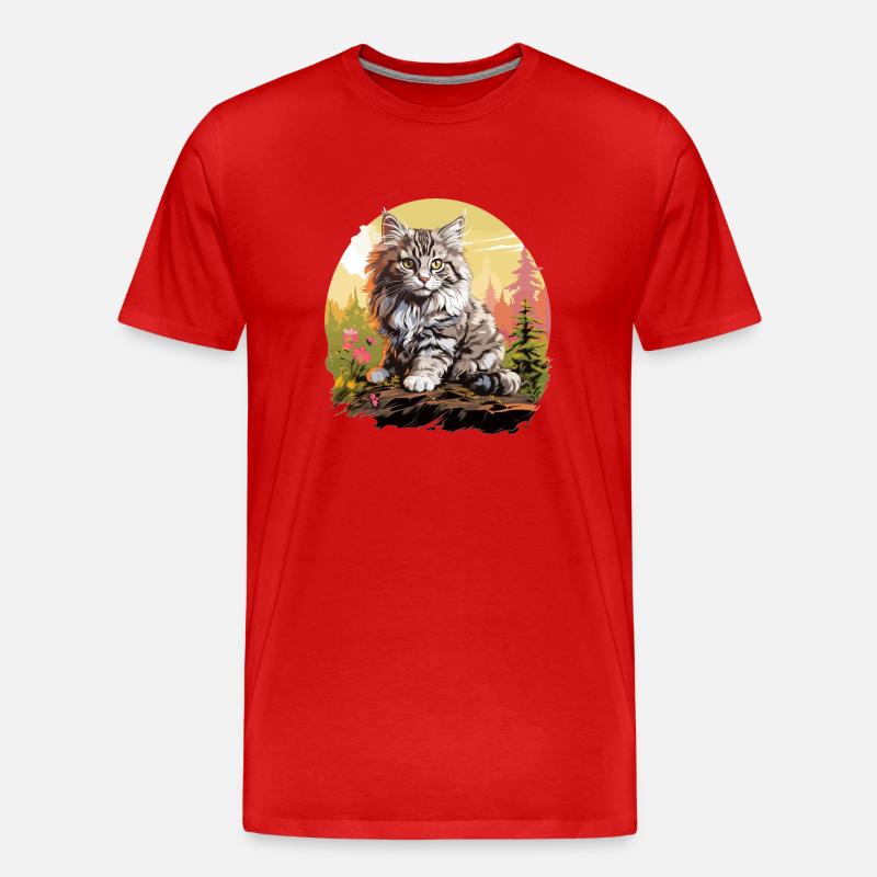 Ragamuffin Kätzchen Ragamuffin Katze - Männer Premium Bio T-Shirt - Rot
