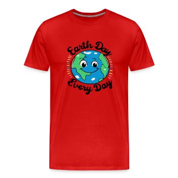Earth Day Umweltschutz Umweltschützer Geschenkidee - Männer Premium Bio T-Shirt - Rot - Vorne - Damien (186cm)