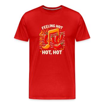 Liebhaber Scharfer Speisen, Chili Peppers Chef - Männer Premium Bio T-Shirt - Rot - Vorne - Damien (186cm)