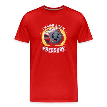 Geology Stone Hunt Agate Hunter Stone Collecting - Men's Premium Organic T-Shirt - red - Front - Damien (186cm)
