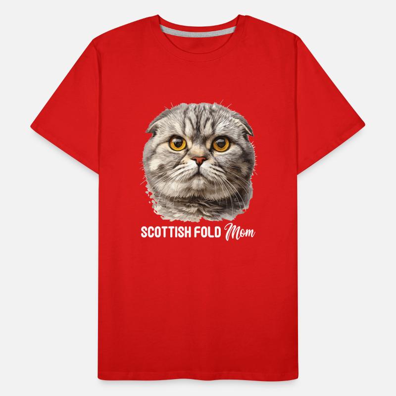 Scottish Fold Kitten Scottish Fold chat T-shirt bio Premium Homme