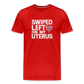 Hysterectomy surgery to restore the - Men's Premium Organic T-Shirt - red - Front - Damien (186cm)