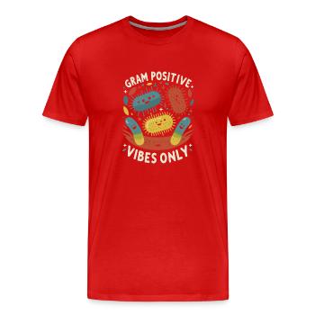 Microbiologist Microbiology Lab Staph Biology - Men's Premium Organic T-Shirt - red - Front - Damien (186cm)