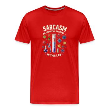 Microbiologist Microbiology Lab Staph Biology - Men's Premium Organic T-Shirt - red - Front - Damien (186cm)