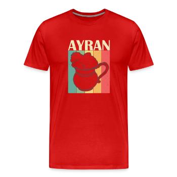 Ayran Türkei National Getränk Türkisch Kuhmilch - Männer Premium Bio T-Shirt - Rot - Vorne - Damien (186cm)