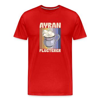 Ayran Getränk Türkei Döner Imbiss Joghurt Salz - Männer Premium Bio T-Shirt - Rot - Vorne - Damien (186cm)