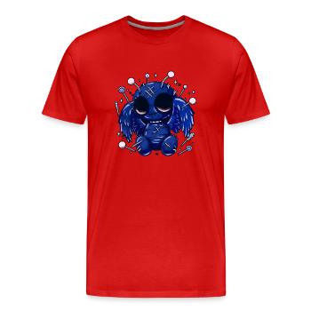 Pastel Goth Mignon Mothman - T-shirt bio Premium Homme - rouge - Devant - Damien (186cm)