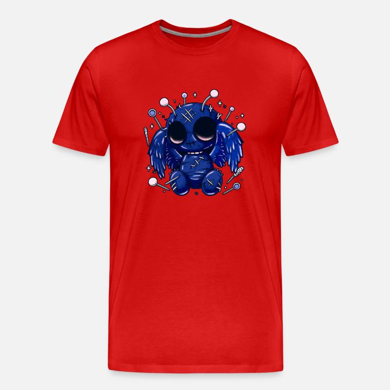 Pastel Goth Cute Mothman - Männer Premium Bio T-Shirt - Rot