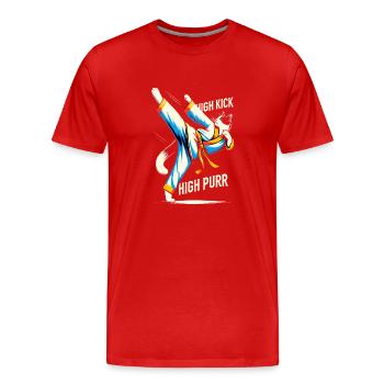 Kung Fu Chinesisches Kung Fu Asiatisches Kung Fu - Männer Premium Bio T-Shirt - Rot - Vorne - Damien (186cm)
