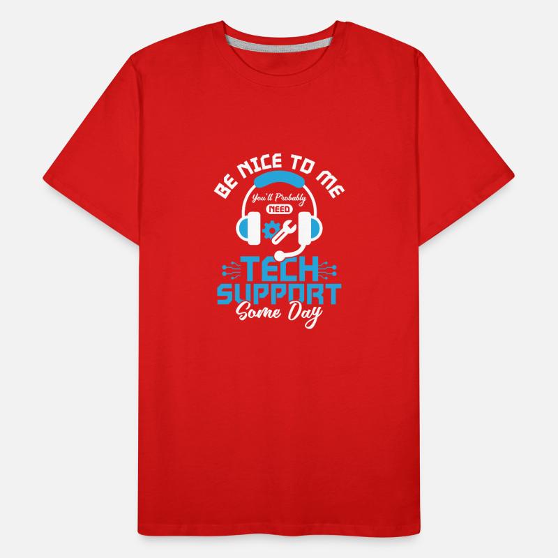 Before You Bother Me Tech Support Computer Männer Premium Bio T-Shirt