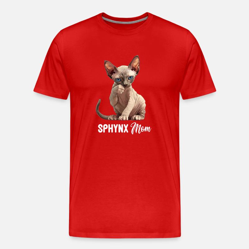 Sphynx Kätzchen Sphynx Katze - Männer Premium Bio T-Shirt - Rot