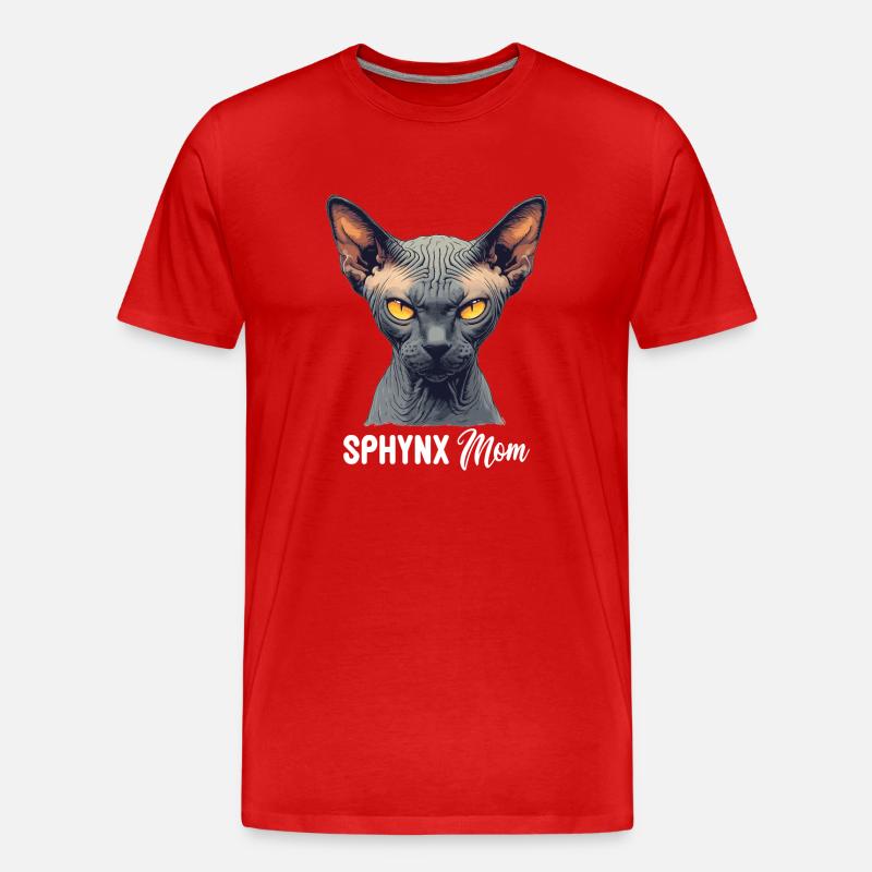 Sphynx Kätzchen Sphynx Katze - Männer Premium Bio T-Shirt - Rot
