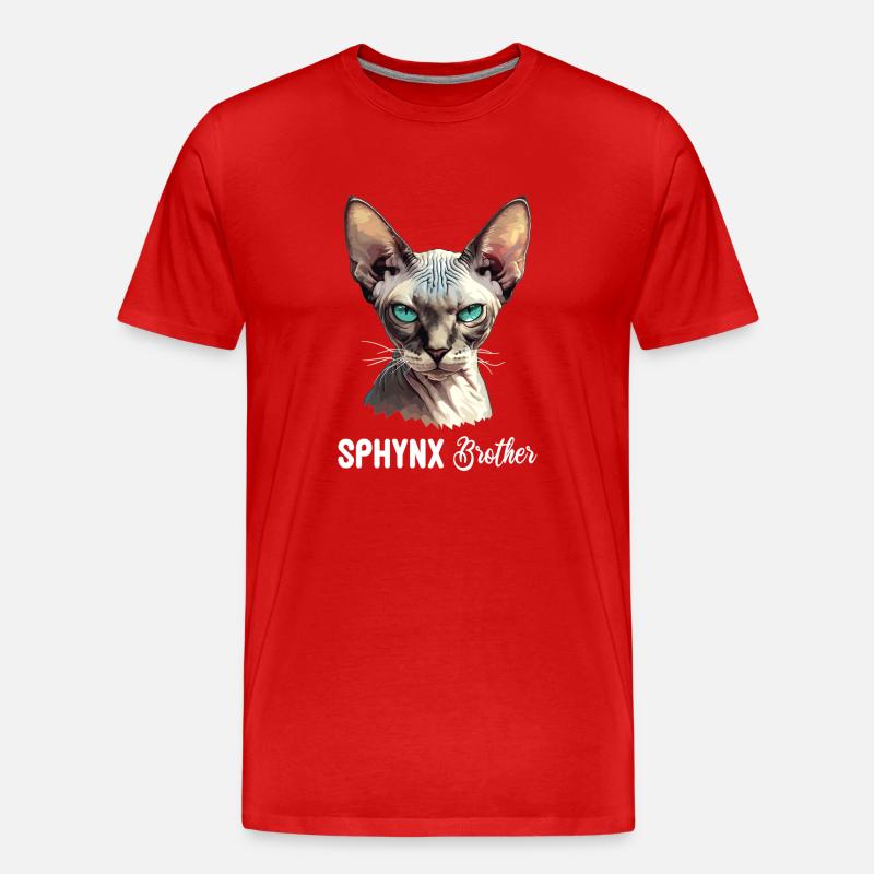 Sphynx Kitten Sphynx Cat - Men's Premium Organic T-Shirt - red