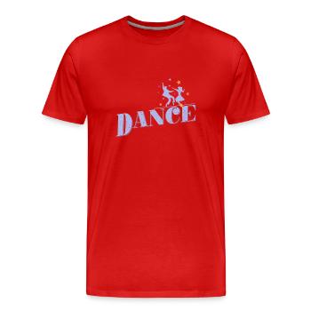 Dance couple "Dance" - Men's Premium Organic T-Shirt - red - Front - Damien (186cm)