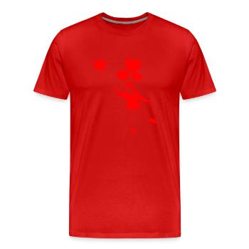 Rising Heart Balloons - Men's Premium Organic T-Shirt - red - Front - Damien (186cm)