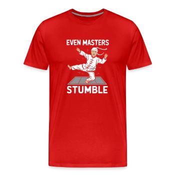 Kung Fu Chinesisches Kung Fu Asiatisches Kung Fu - Männer Premium Bio T-Shirt - Rot - Vorne - Damien (186cm)