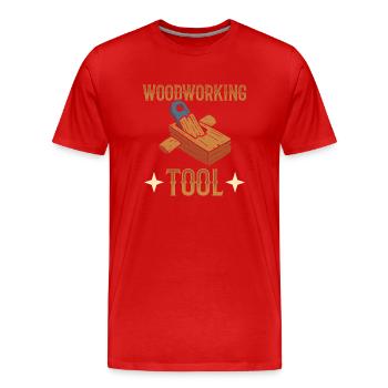 Woodworking Tool Schreiner - Männer Premium Bio T-Shirt - Rot - Vorne - Damien (186cm)