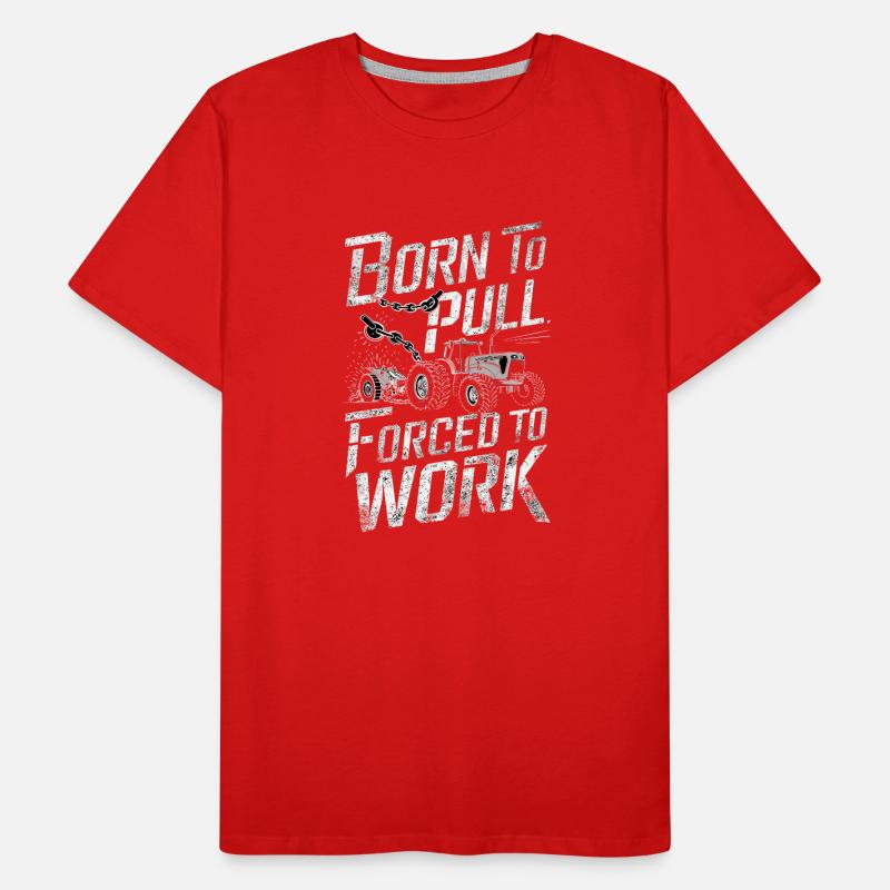 Tractor Pulling Tractor Pulling Tractor Power Farm Men's Premium Organic T-Shirt