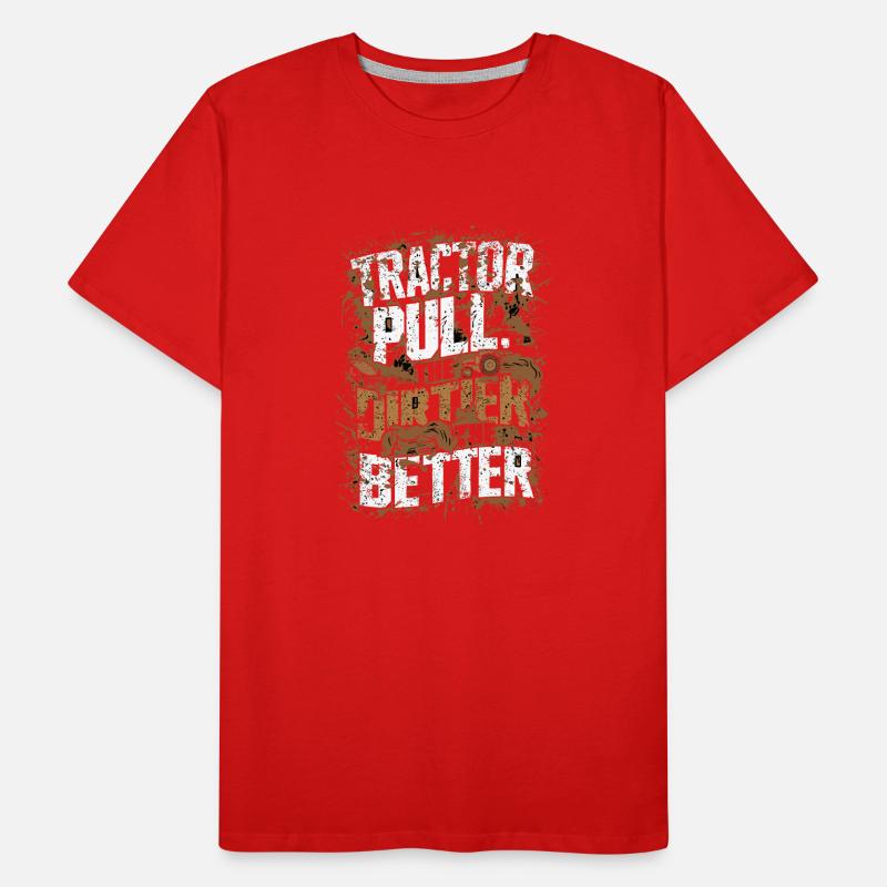 Tractor Pulling Tractor Pulling Tractor Power Farm Men's Premium Organic T-Shirt