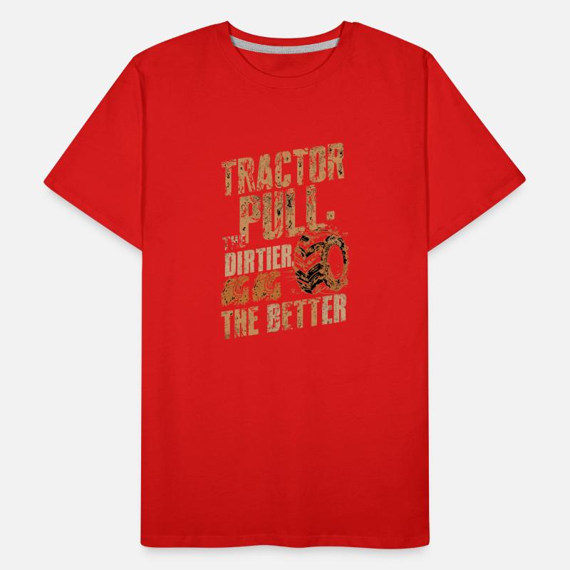 Tractor Pulling Tractor Pulling Tractor Power Farm Men's Premium Organic T-Shirt