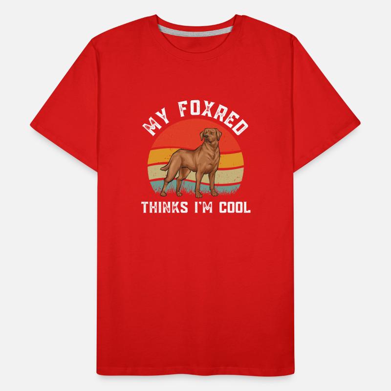 Fuchsroter Labrador Retriever Fox Red Labrador Männer Premium Bio T-Shirt