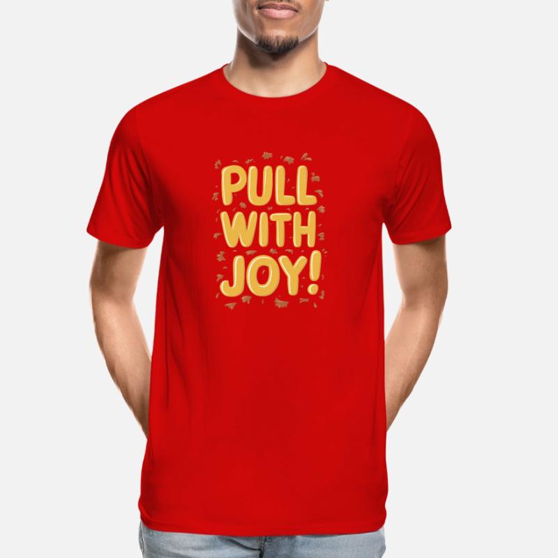 Tractor Pulling Tractor Pulling Tractor Power Farm Men's Premium Organic T-Shirt