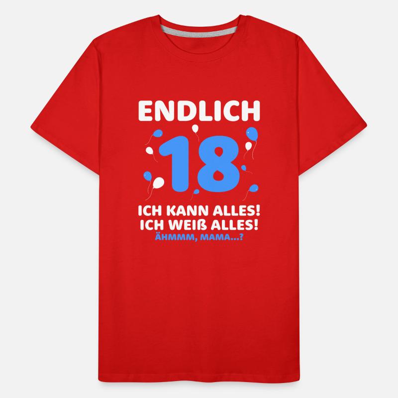 Finally 18 I can do everything I know everything Men's Premium Organic T-Shirt
