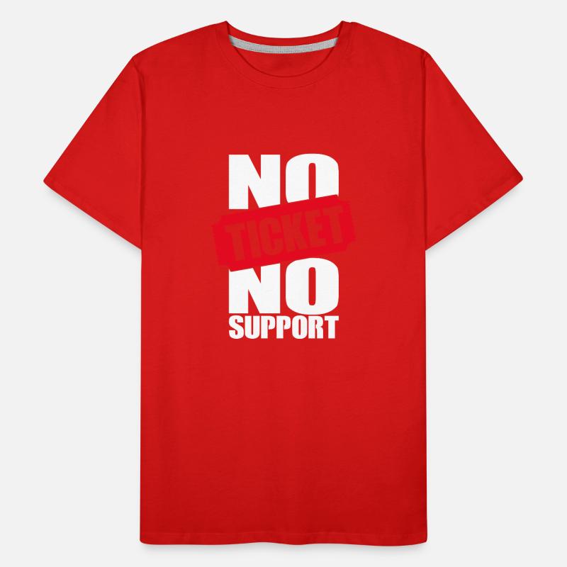 No Ticket No Support Computer Scientist IT Administrator Men's Premium Organic T-Shirt