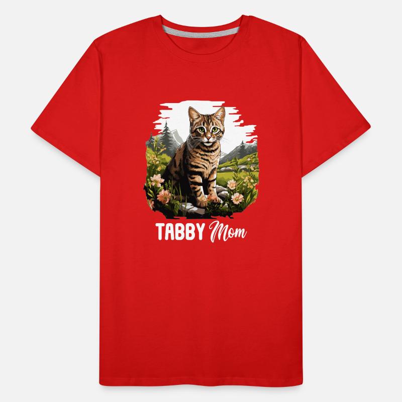 Tabby Kätzchen Tabby Katze Männer Premium Bio T-Shirt