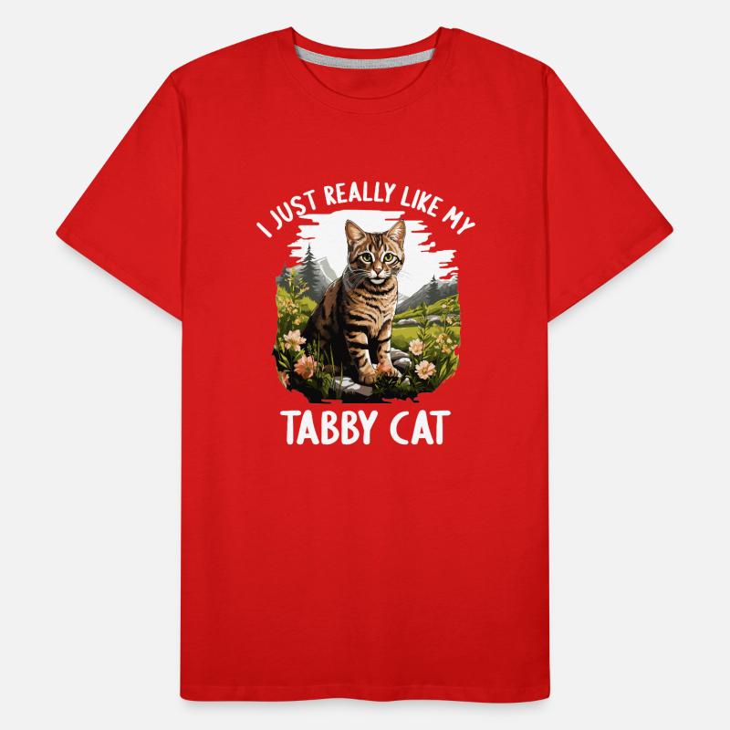 Tabby Kätzchen Tabby Katze Männer Premium Bio T-Shirt