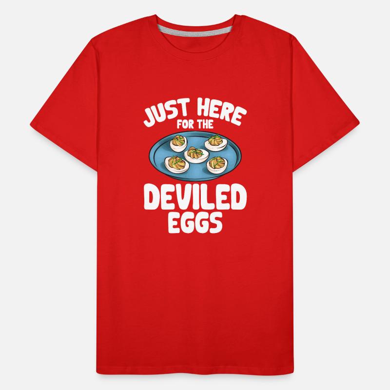 Gefüllte Eier Deviled Eggs Männer Premium Bio T-Shirt