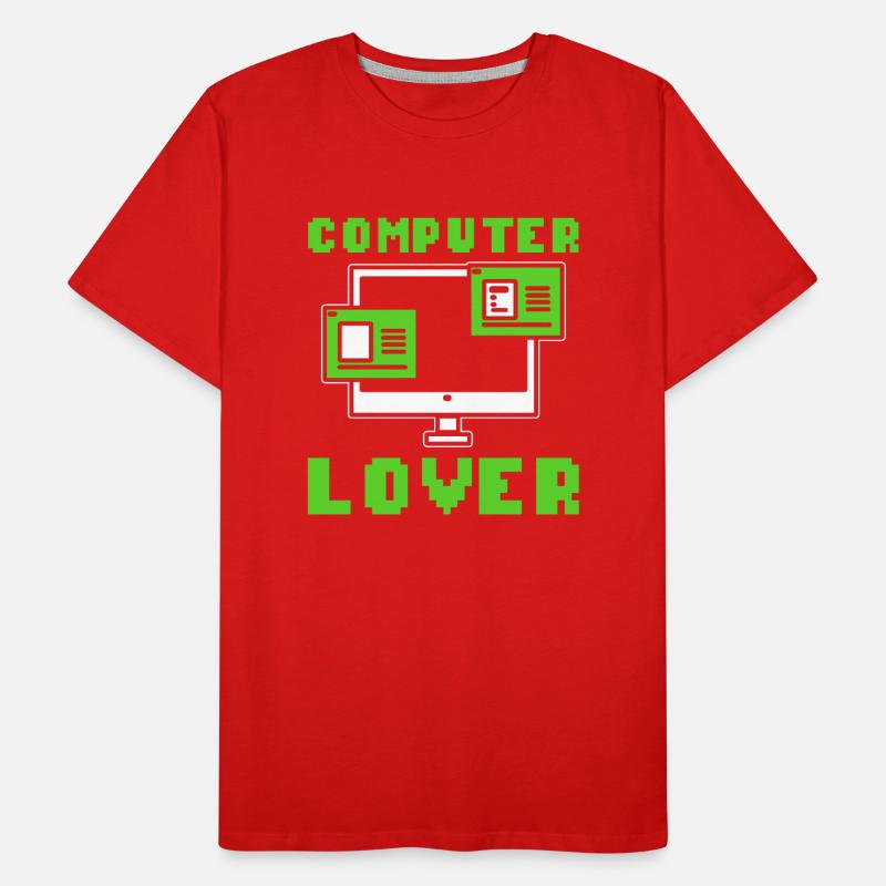 Computer Lover Computertechniker Männer Premium Bio T-Shirt