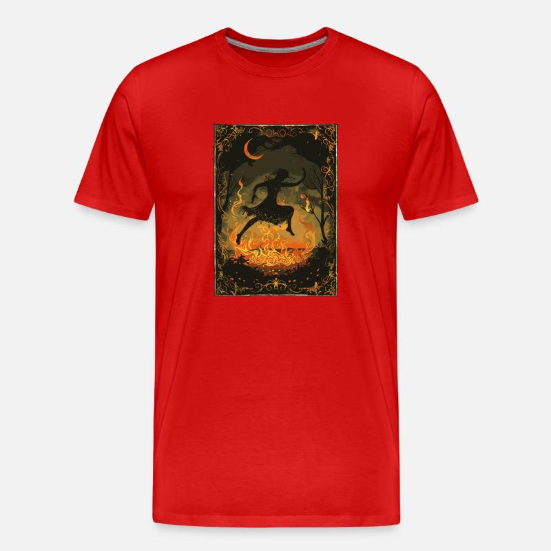 Schattentänzer Tarot - Männer Premium Bio T-Shirt - Rot